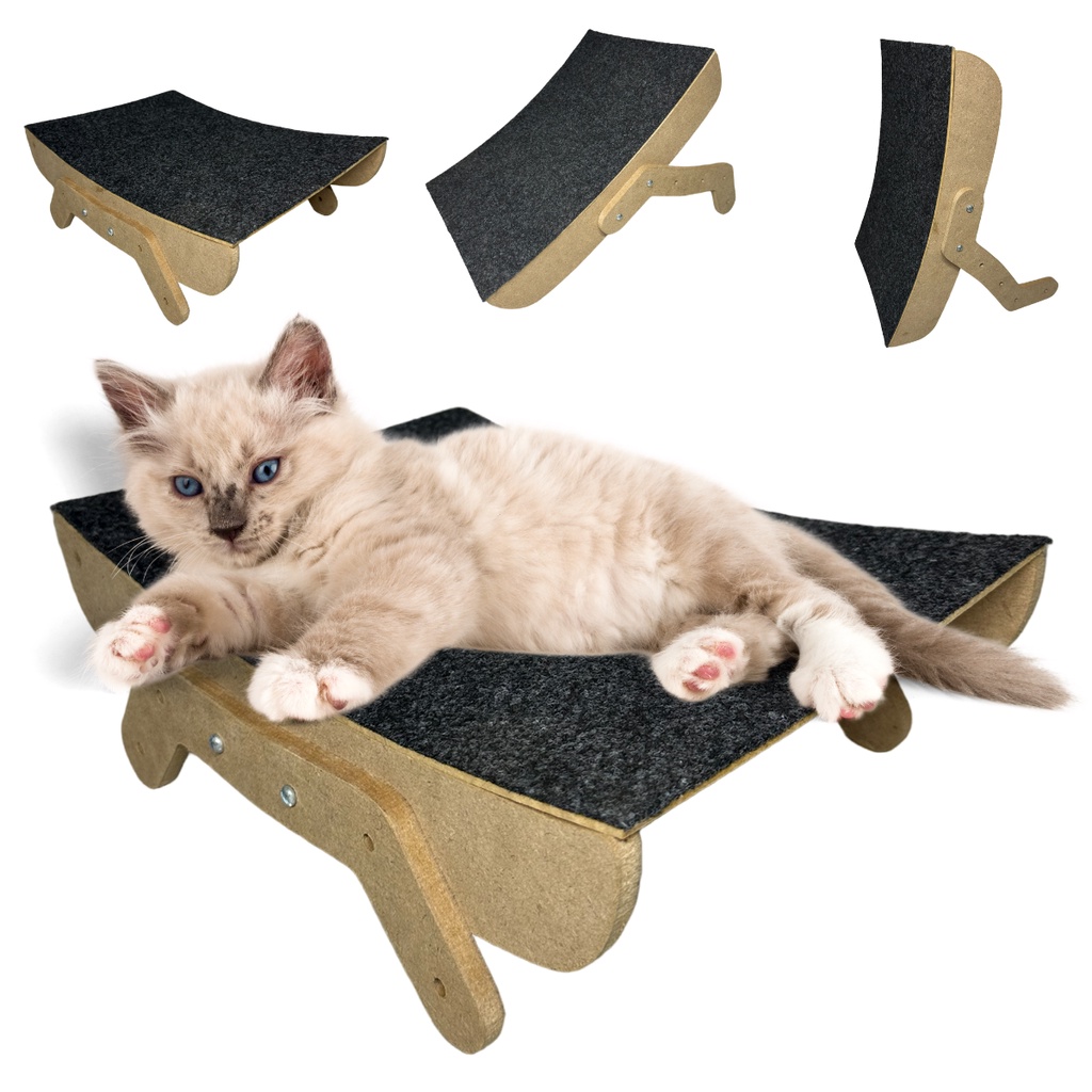 Arranhador e Cama Rampa para gatos 3 em 1 Protetor de Sofá