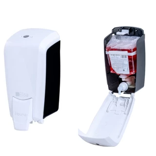 Mini Saboneteira Espuma com Válvula Branca e Preta Elisa em Oferta na Shopee