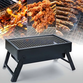 Churrasqueira Portátil Mesa De Churrasco A Carvão Dobrável Aço Inoxidável Piquenique Doméstico A Carvão Jardim Terraço Viagem De Acampamento