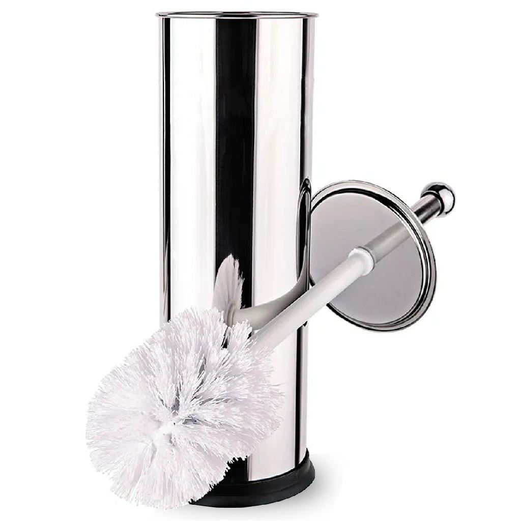 Escova Sanitária Inox Para Vaso Sanitário Com Suporte