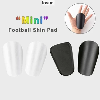 LOVUR 1Pair Mini Caneleira De Futebol , Protetor De Perna De Treinamento Absorvedor De Choque , PU Portátil Resistente Ao Desgaste Tábua De Haste Leve Adultos