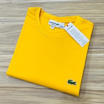Camiseta Masculina Algodão Peruana 40.1 lisa lacoste básica
