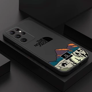 Marcas De Moda Rótulo Padrão De Estojo De Silicone Para Telefone Samsung Galaxy A54 A34 A14 5G A33 A53 A73 A52 A52S A13 A23 A32 A72 A51 A71 Capa À Prova De Choque De Montanha