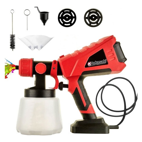 Pulverizador Elétrico de Tinta com 800W de Potência - 1L de Capacidade e 4 Bicos Metálicos