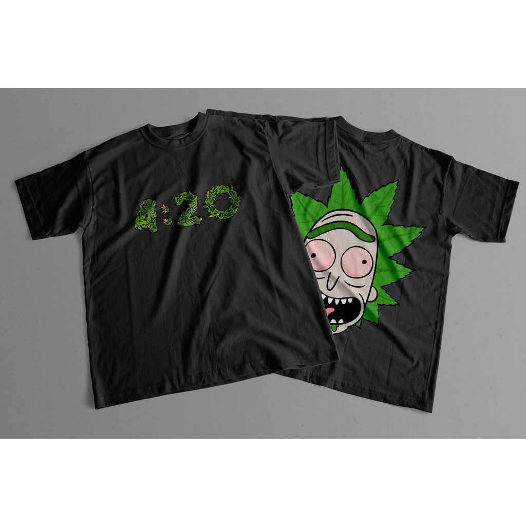 Camiseta Rick And Morty 4:20 Rick Camisa Streetwear Algodão