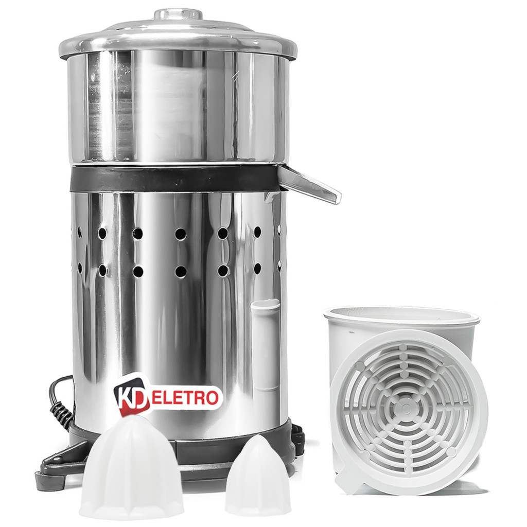 Extrator Espremedor Inox Industrial Médio Laranja Sucos Frut