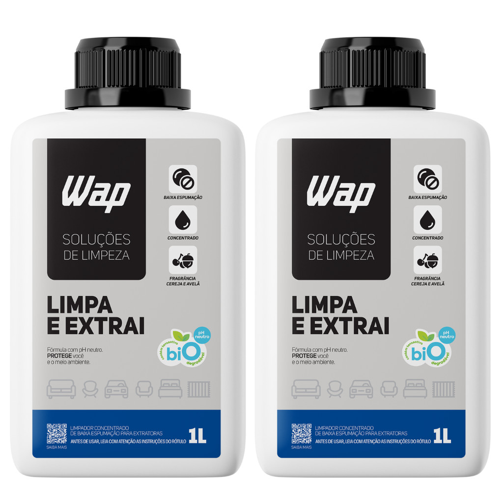 Kit 2 Detergente Wap Limpeza Limpa E Extrai Concentrado 1lt | Shopee Brasil