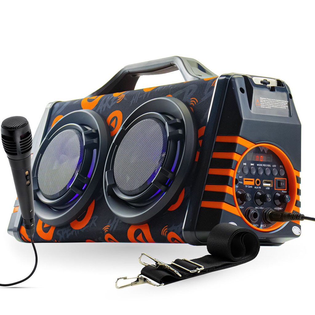 Caixa De Som Amplificadora Super Potente Big Box Led Xtrad Xdg-37