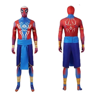 Homem-aranha Através do Universo Fato de Aranha Indiano Fato de Aranha Série Marvel Anime cosplay Costume