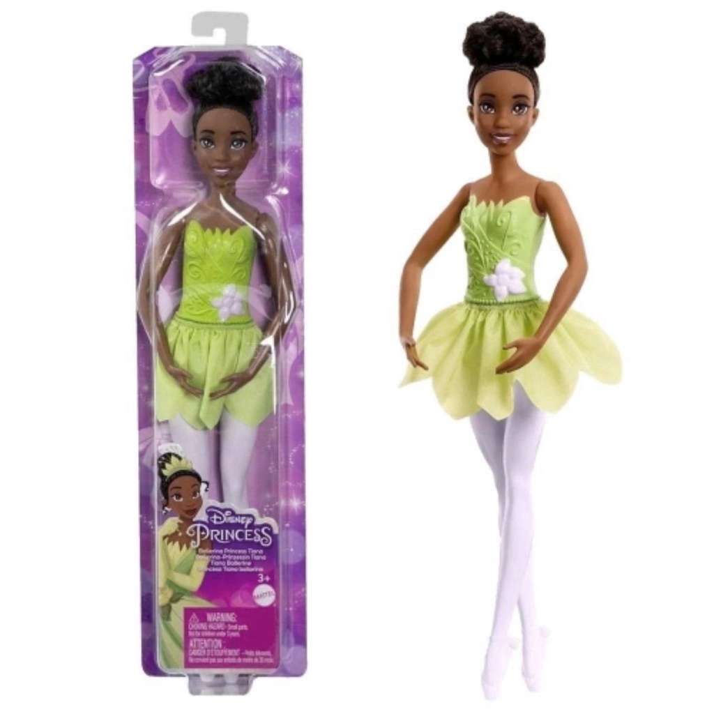 Boneca Disney Princesas Tiana Bailarina 30cm HLV94 Mattel HLV92