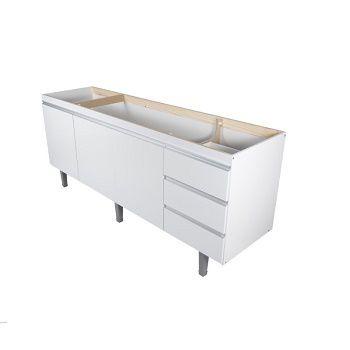 Gabinete Montebello p/ Pia 1,80MTS Branco Bonatto