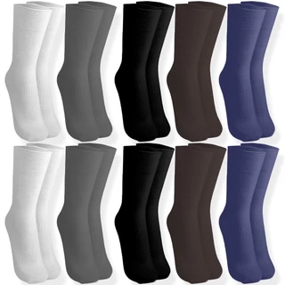 Kit 10 Meias Social Poliamida Masculina 38/44 Mesclado - Advance