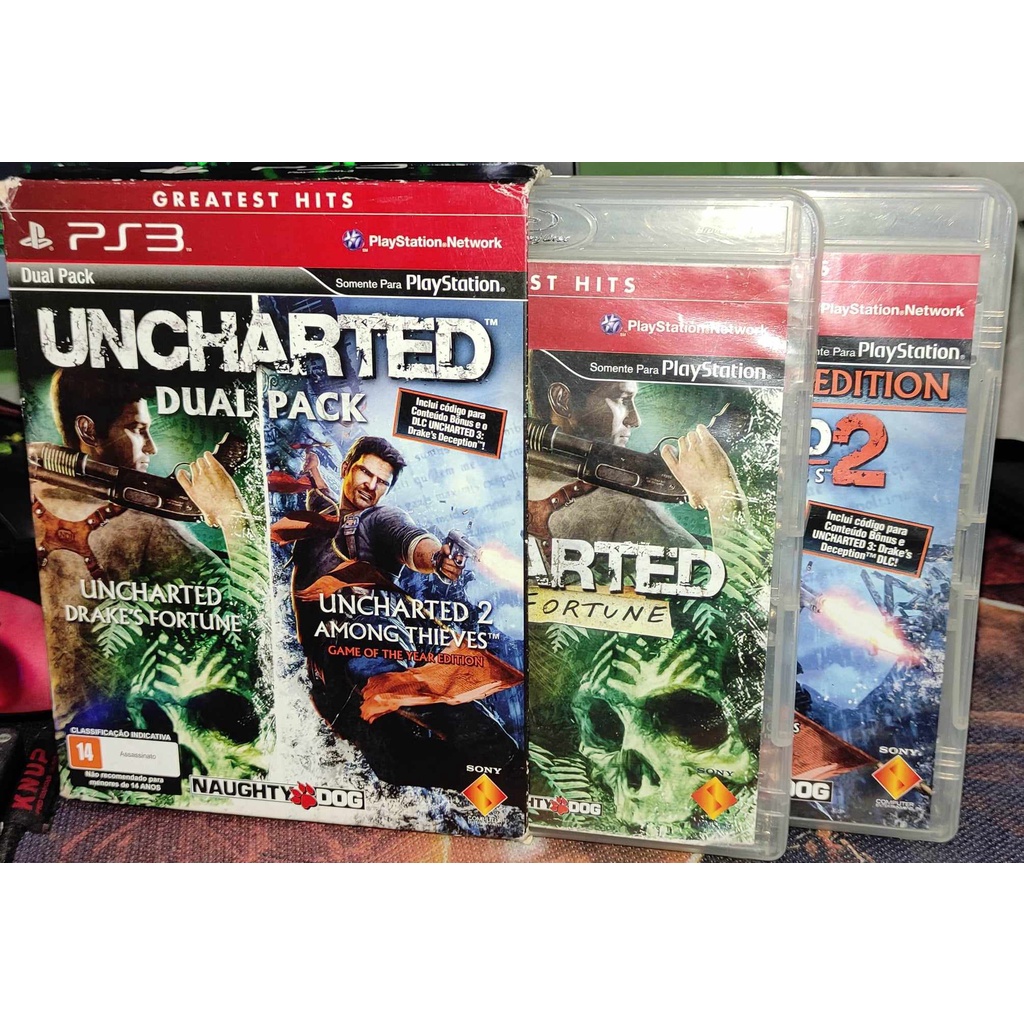 Sony PlayStation 3 Greatest Hits Uncharted Dual Pack - Uncharted 3 - PS3
