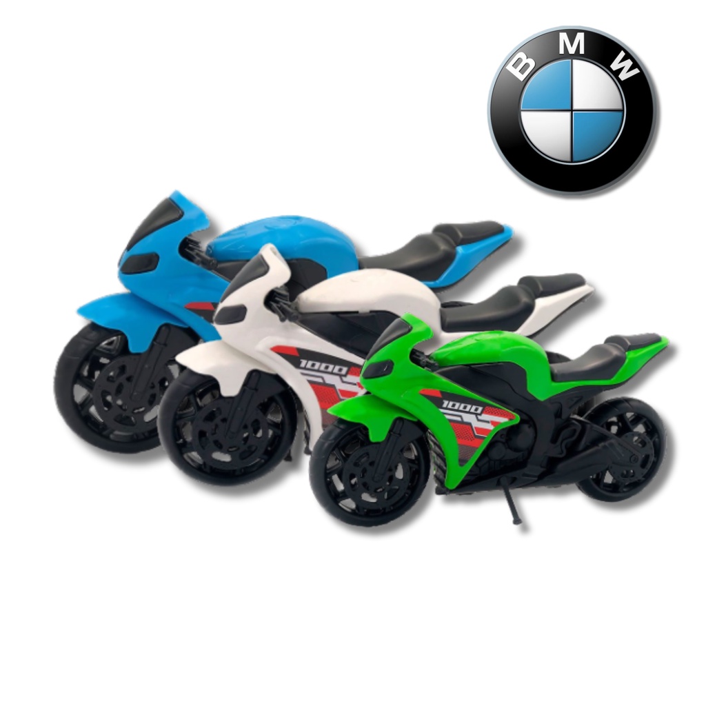 Kit 4 Moto Esportiva de Brinquedo 19cm Super Moto 1000 Brinquedo