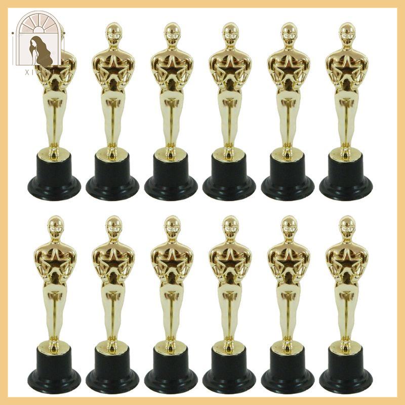 * XIMM * 12Pcs Modelo Estátua Miniatura Troféu Bolo Chocolate Ornamento Biscoito