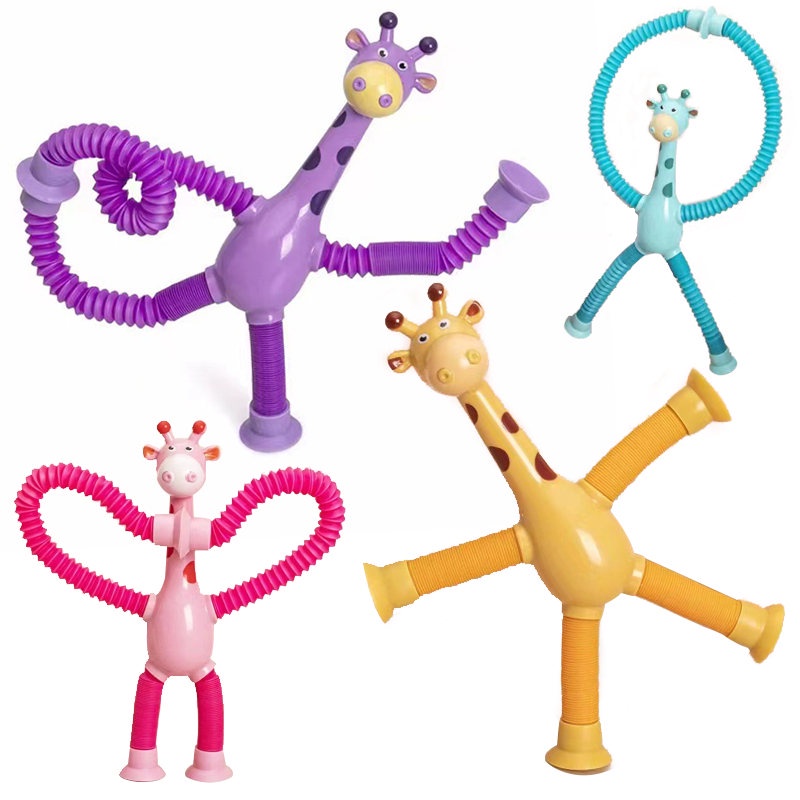 VEYLIN 8 pezzi Pop Tubes Fidget Toys ridurre l'ansia e lo stress per bambini o adulti creativo tubo giocattolo educativo