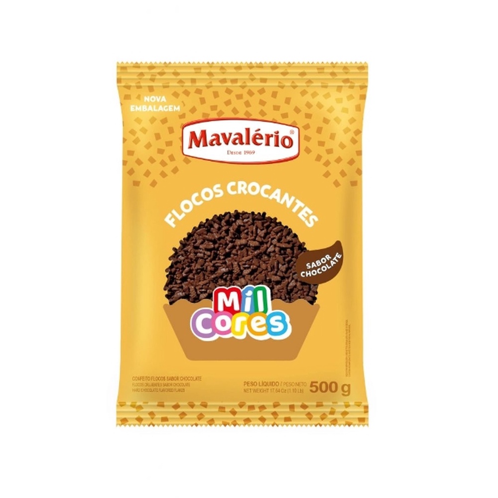 Flocos Crocantes Mavalerio 500g Chocolate