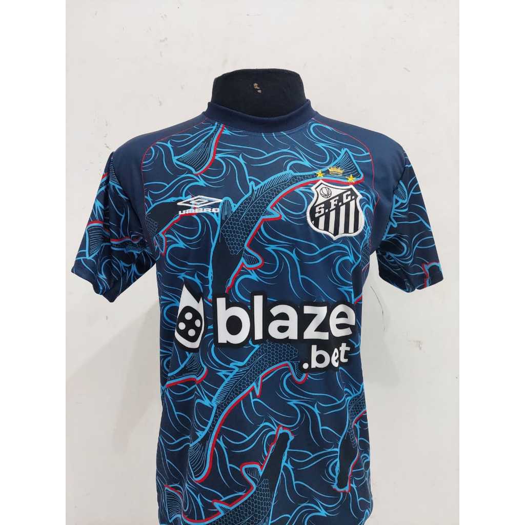 NOVIDADE!!! Camisa Camiseta NOVA do SANTOS AZUL Escuro 23/24 +PREÇO PROMOCIONAL, FRETE GRATIS.