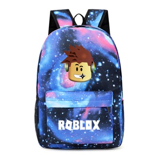 ROBLOX jogos periféricos mochila mochila relâmpago relâmpago trovão céu estrelado mochila escolar estudante homem e mulher bolsa de ombro bolsa de computador