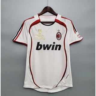 Camisa da Time 2006-2007 Milan Versão Jersey Tailândia Qualidade Retro Football Team