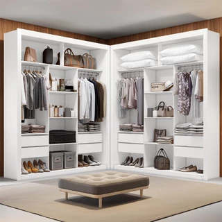 Closet Casal Premium 8 Gavetas Amoudi Móveis