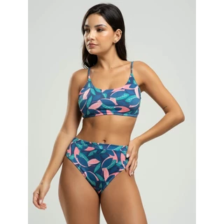Biquini Faixa Calcinha Hot Pants Estampado Proteção Uv 50+