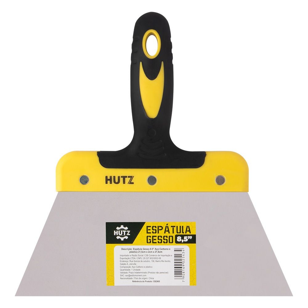 Espátula Aço Gesseiro Drywall 8,5"pol 21,5cm Profissional