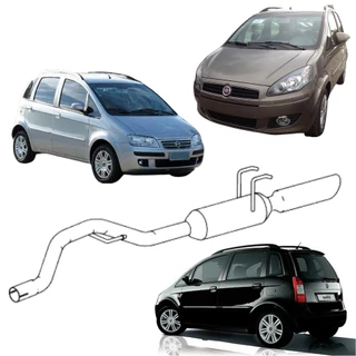 Escapamento Abafador Esportivo Fiat Idea Ideia 1.4 de 2006 até 2017