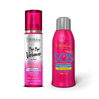Kit Bye Bye Volume E Sos Antiemborrachamento Forever Liss