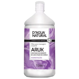 Óleo de Massagem Aruk Semente de Uva e Cereja, D'agua Natural, 1 litro