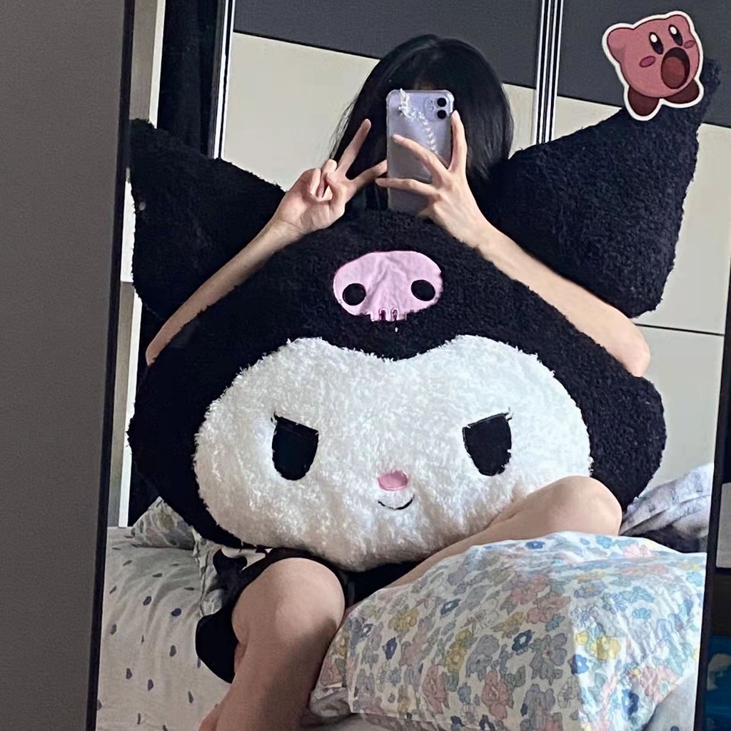40cm Sanrio Kuromi Meu Travesseiro Melódico Plushie Brinquedos De Pelúcia Brinquedo Para Crianças Boneca De Aniversário