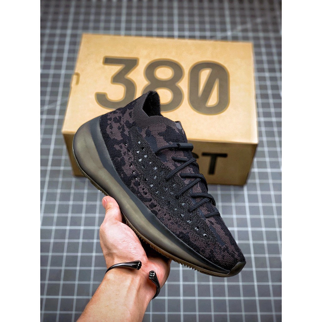 Edda Adidas Yeezy Boost 380 “Onyx” tênis de corrida esportiva masculinos