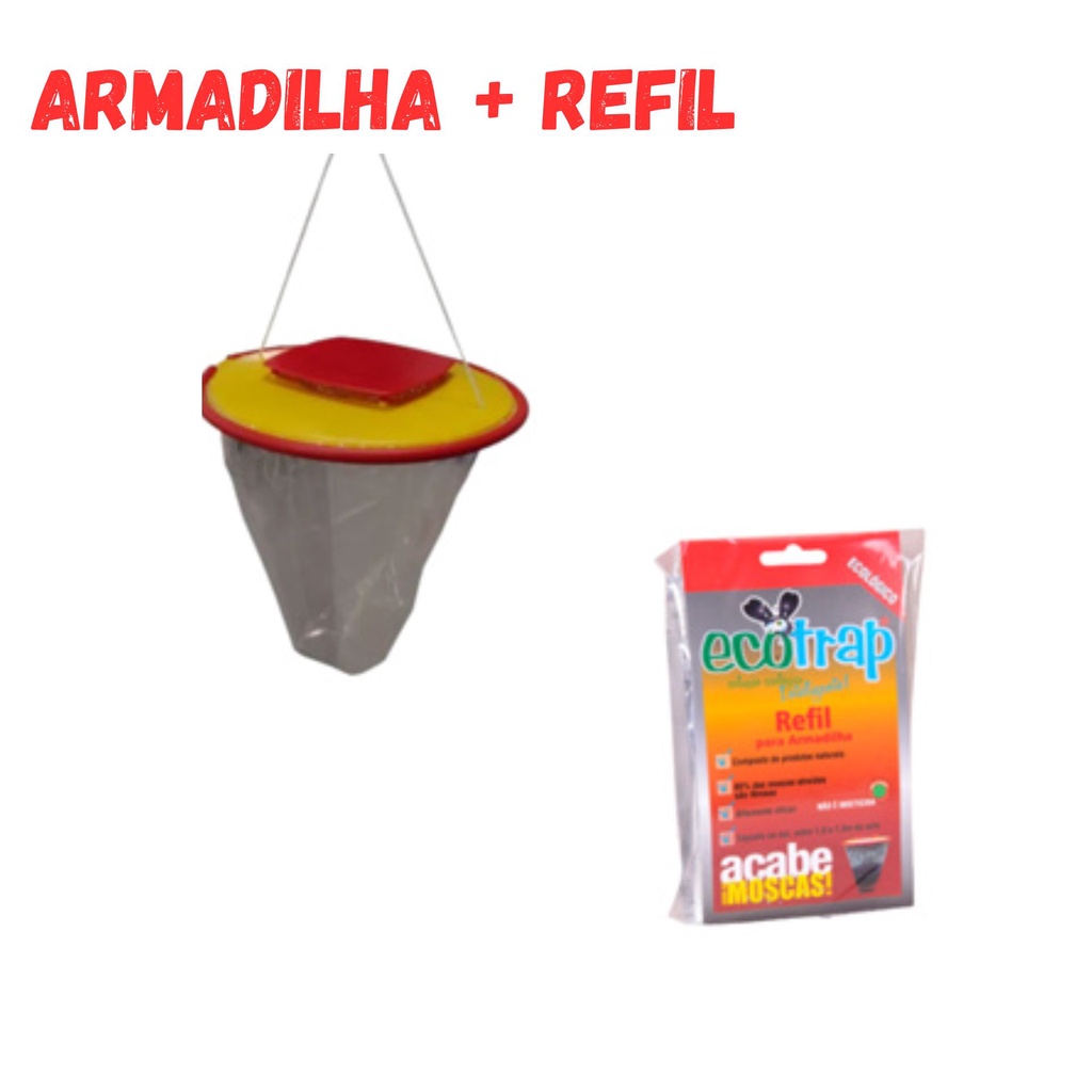 ECOTRAP ARMADILHA ECOLÓGICA P/ MOSCAS E MOSQUITOS -COM REFIL | Shopee ...