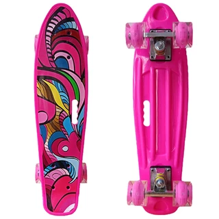 Skate Mini Cruiser 22 Pol Suporta Até 80kg Rodas Pu 60mm REF. NO: 205