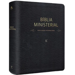 Bíblia Ministerial | NVI Letra Normal | Capa Luxo Preta em Oferta na Shopee