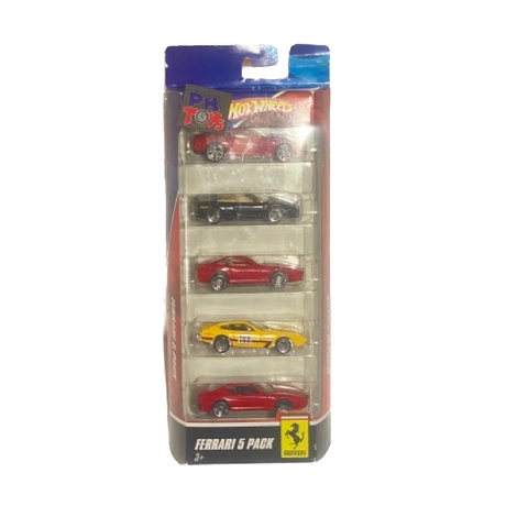 HOT WHEELS PACK 5 FERRARI 2008
