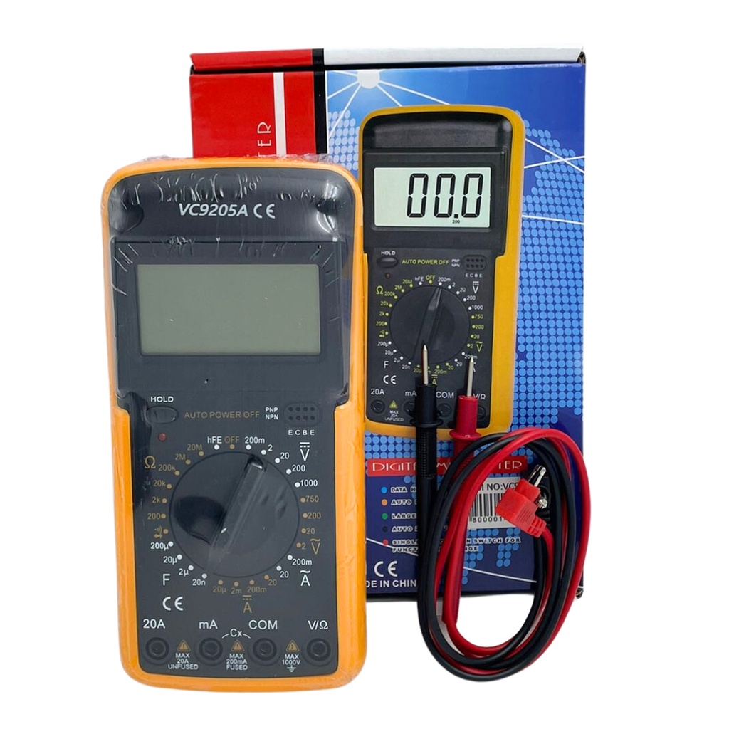 Multímetro Digital Vc9205a C/ Capacímetro E Beep