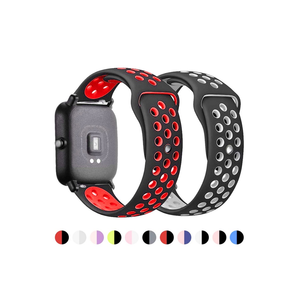 Pulseira Sport Furadinha Para Smartwatch Haylou Rs4 Rs4 Plus Ls02 20mm Relógio Escorrega O Preço 5119