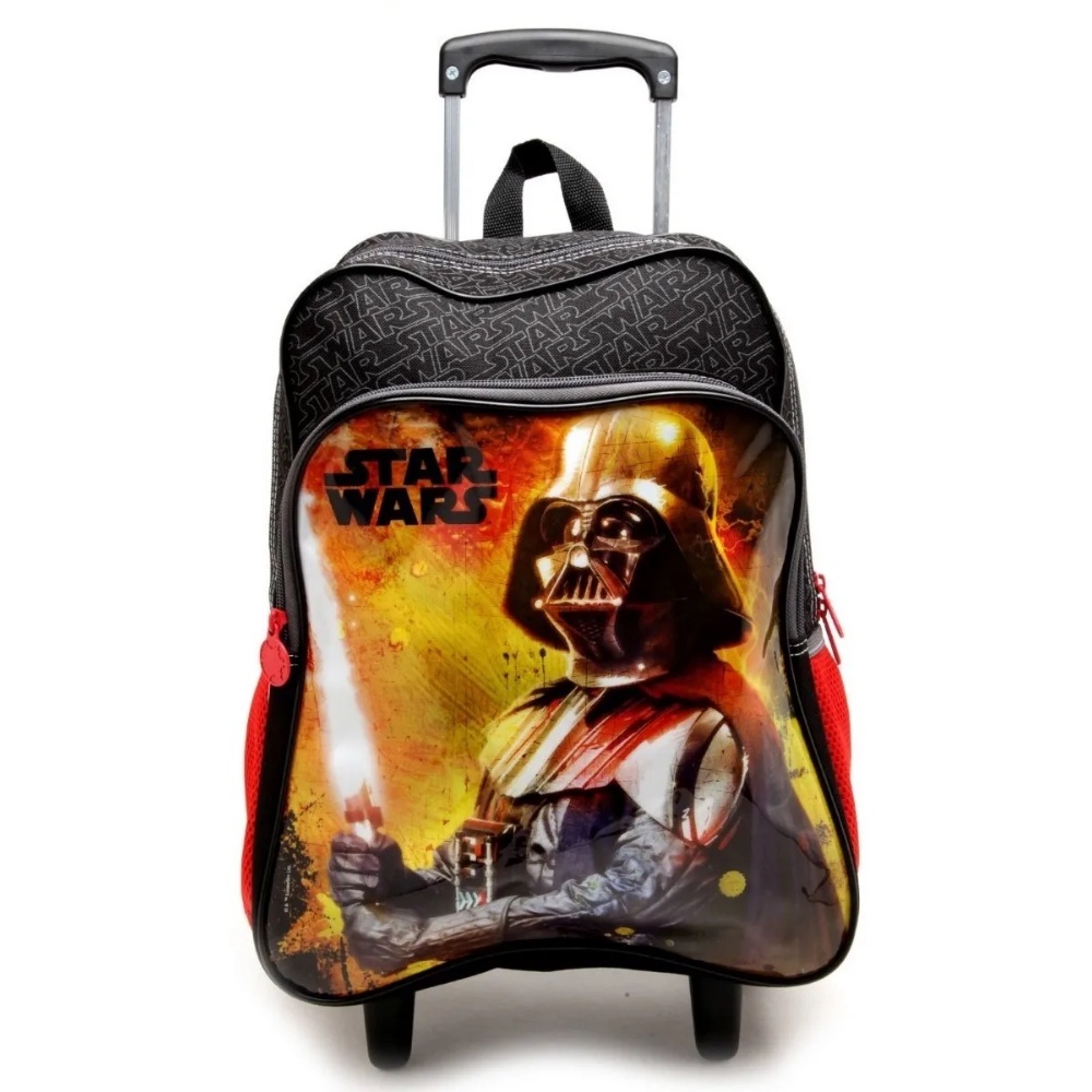 Mochila Grande Com Rodinha Escolar Infantil Star Wars | Shopee Brasil