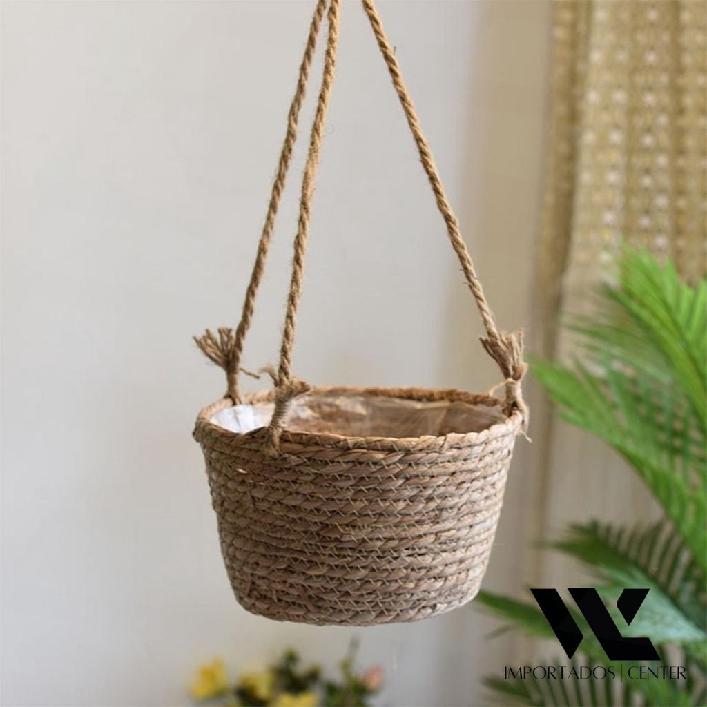 cesto-vaso-cachepo-de-palha-suspenso-para-plantas-artesanal-marrom