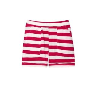 Short Feminino Infantil Listrado Polo Wear Rosa Escuro