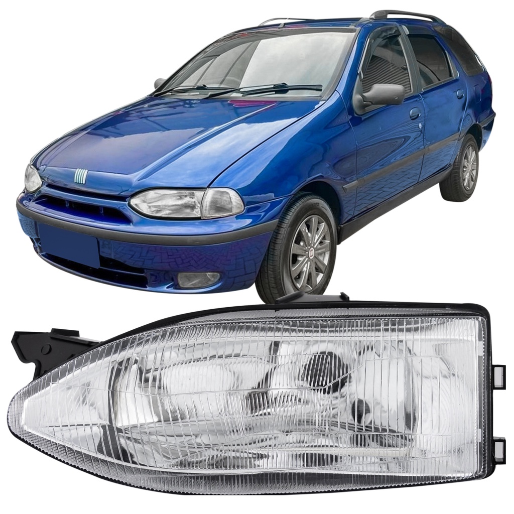 Farol Fiat Palio Weekend Siena G1 996 1997 1998 Foco Simples
