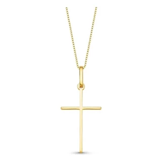 Pingente Crucifixo Ouro 18k Cruz Masculino