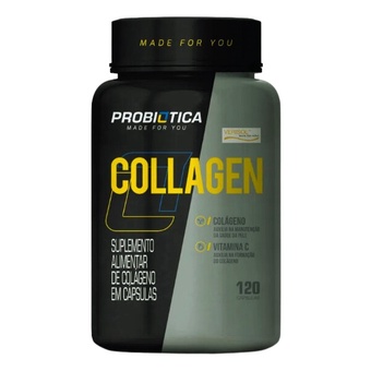 Colágeno + Vitamina C Collagen Probiótica 120 Caps