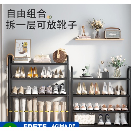 Sapateira à prova de poeira 4 Andares Desmontável 8 Pares