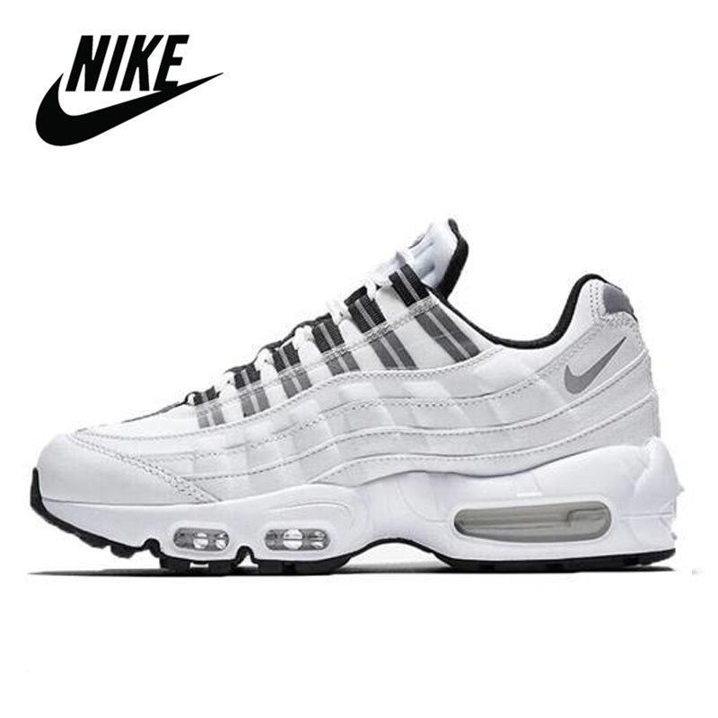 White nike air store max running shoes