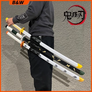 Caçador De Demônios 104CM Katana Brinquedos De Madeira Tanjiro Cosplay Propaganda Kimetsu Japonês No Yaiba Presente Anime Colecionável Aniversário