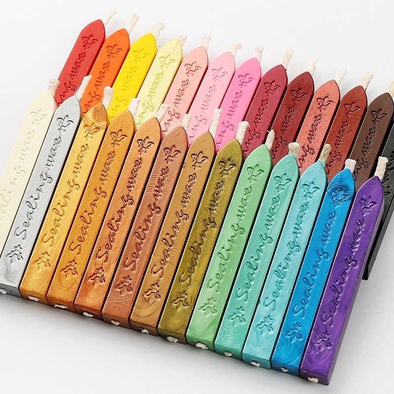 Varetas De Cera De Vedação Cored Sticks Inglês Tira Vintage Para Selo