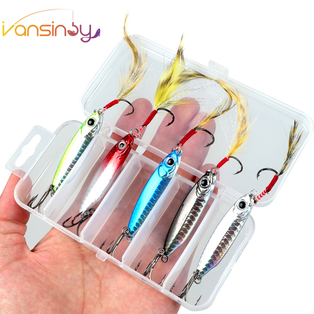 5 Esche Da Pesca Su Ghiaccio HENGJIA – 15g/25g Jig Hook, Paddle Tail Piombo Testa Silicone