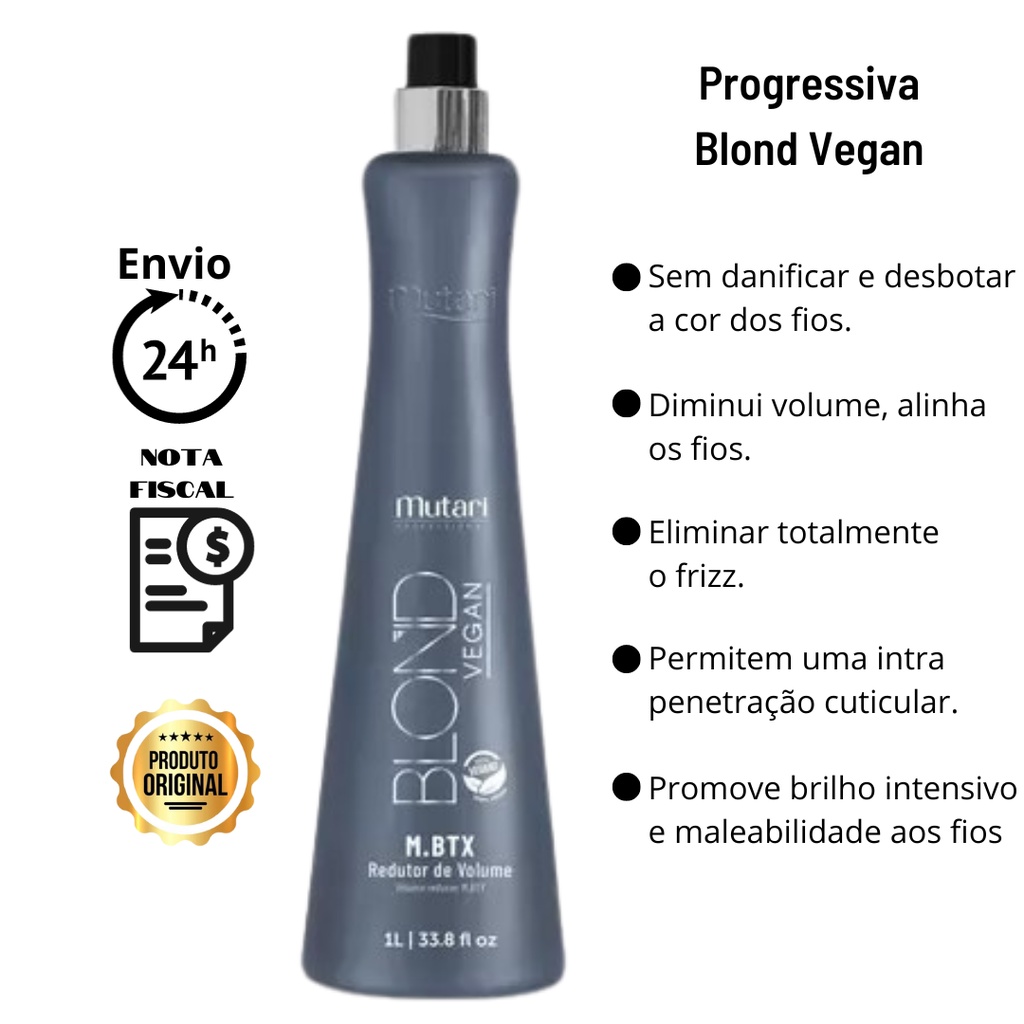 Progressiva Mutari Para Loiros Sem Formol 1L | Shopee Brasil